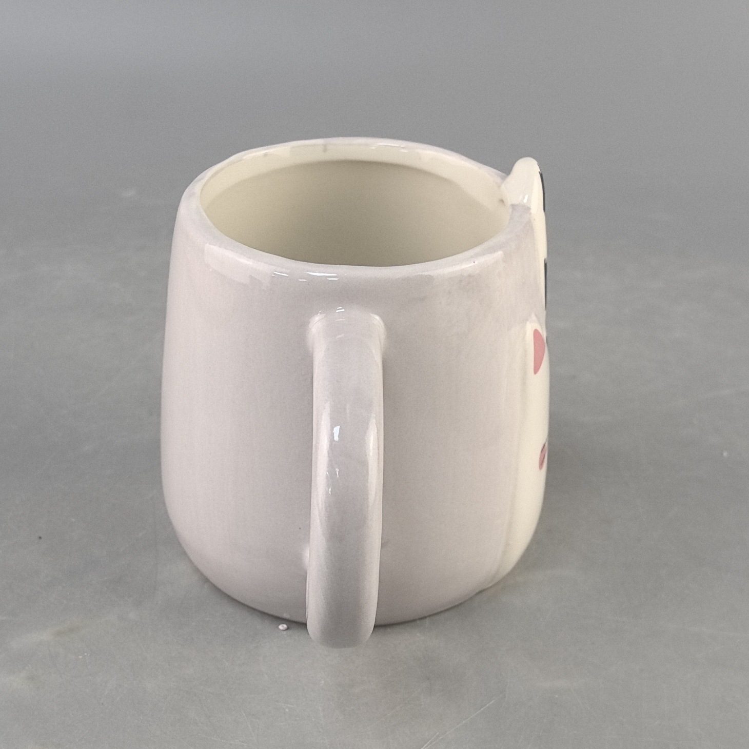 Creativo en relieve pintado a mano gato taza de cerámica taza de desayuno casero taza de leche regalo de mano taza encantadora regalo