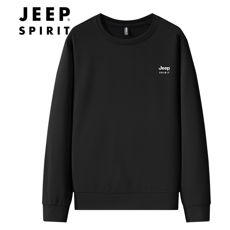 Special Offer Jeep Spirit Spring & Fall Sweatshirt Men's Loose Casual Large Size Men's Round Neck Long-Sleeved T-Shirt 7052