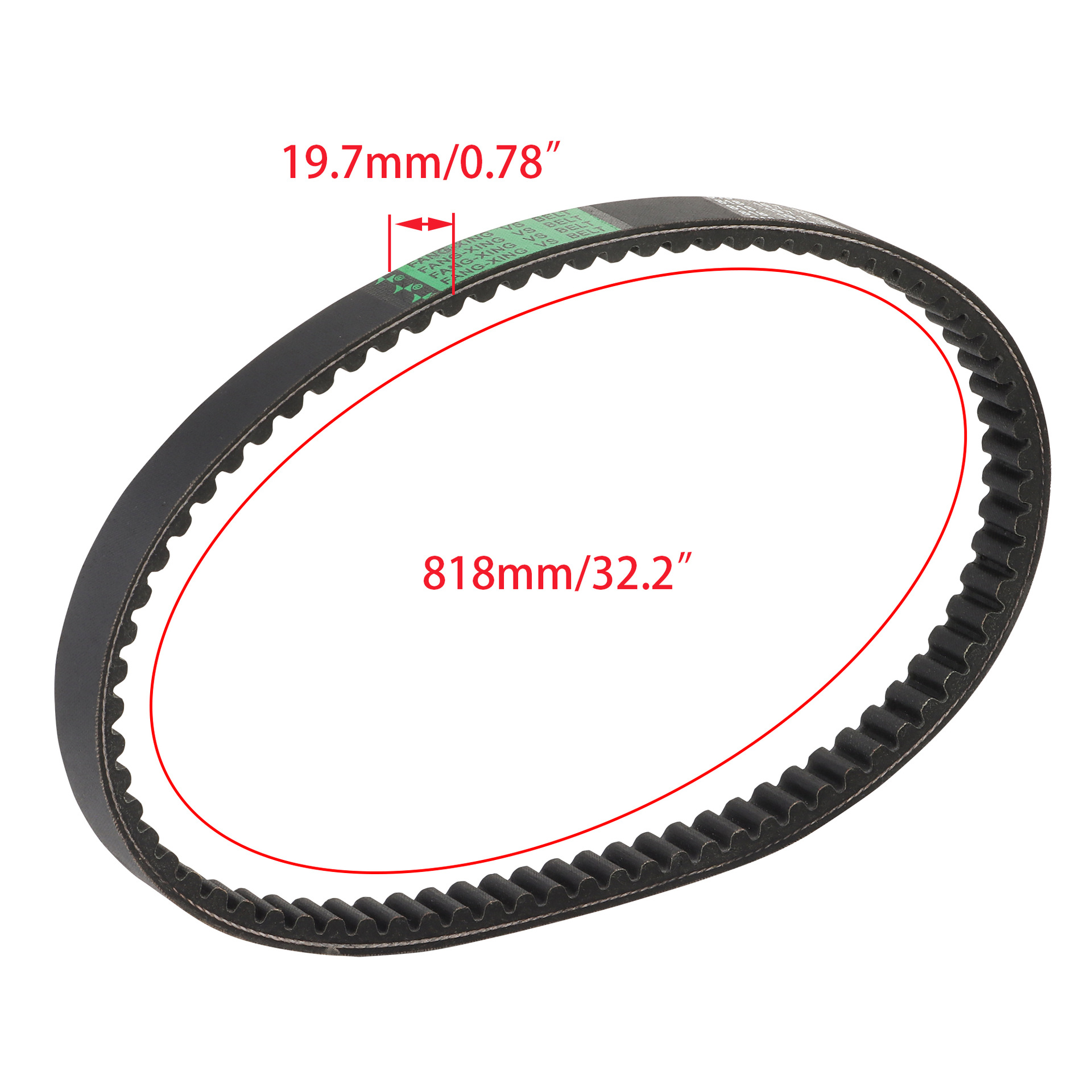 Goofit Transmission Belt 818 19.7 30 Suitable for Scooters, Scooters, All-Terrain Vehicles, Motorcycles