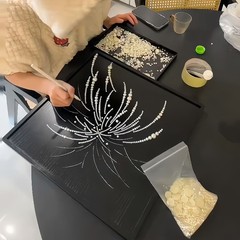 フラッシュロマンチックな手作りdiy真珠花火画の材料セット