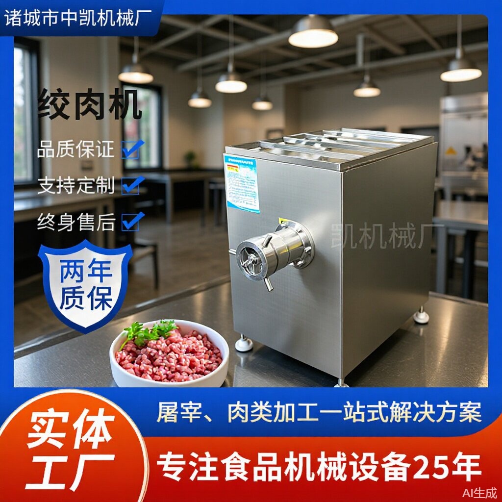 大型绞肉机宠物食品绞肉机 立式不锈钢冷冻肉绞肉机生产厂家