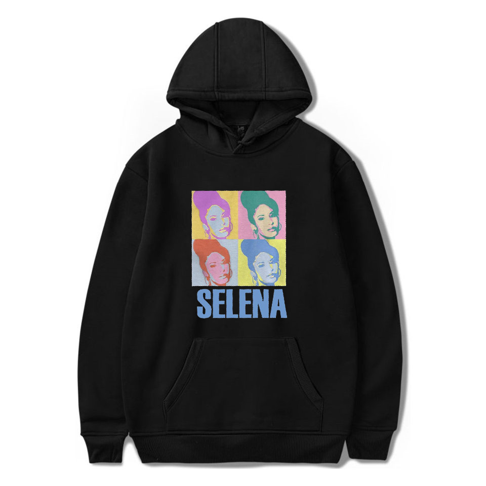 Selena Singer Hoodie Men's 90s Casual Retro Hoodie Set Hip