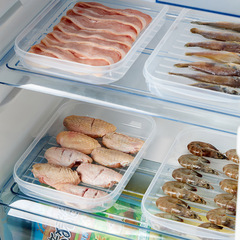 Japanese soft lid non-stick bottom fish steak crisper refrigerator bacon sealed refrigerated box seafood frozen storage box