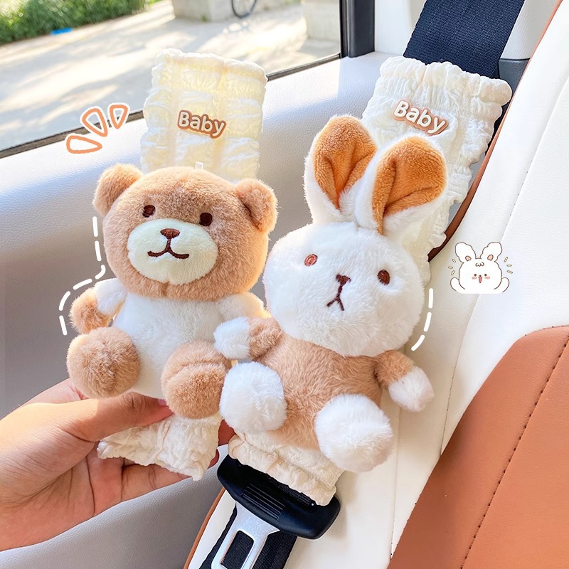 Funda Protectora para Cinturón de Seguridad de Poliéster Suave para Coche