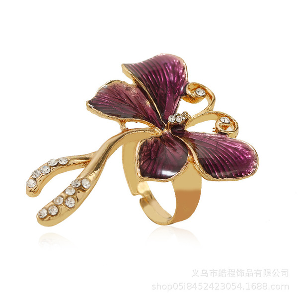 Retro ethnic fashionable creative adjustable elegant trend ring