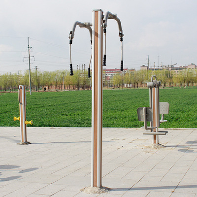 塑木健身路徑戶外健身器材上肢牽引步行機 社區公園學校廣場體育