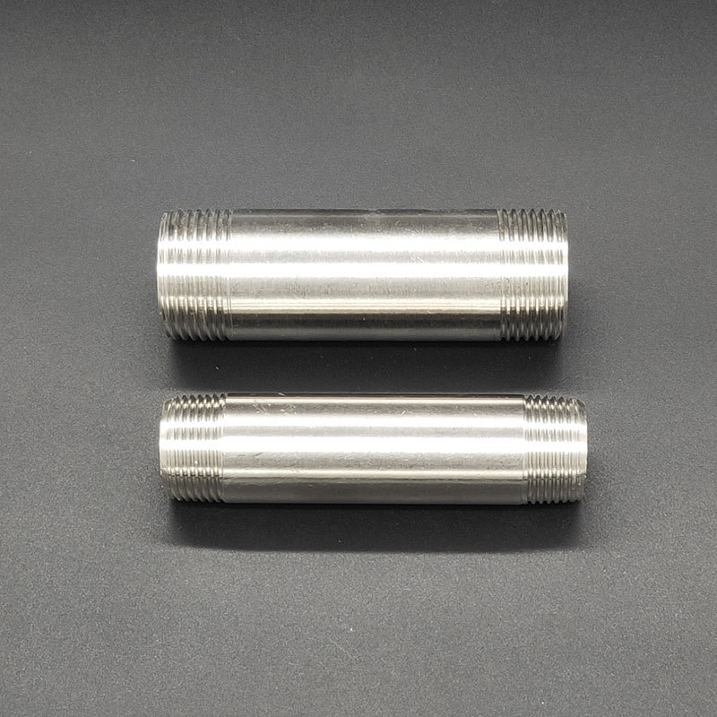 304不锈钢加长双头外丝管子圆管外螺纹200mm316L接头自来水延长管