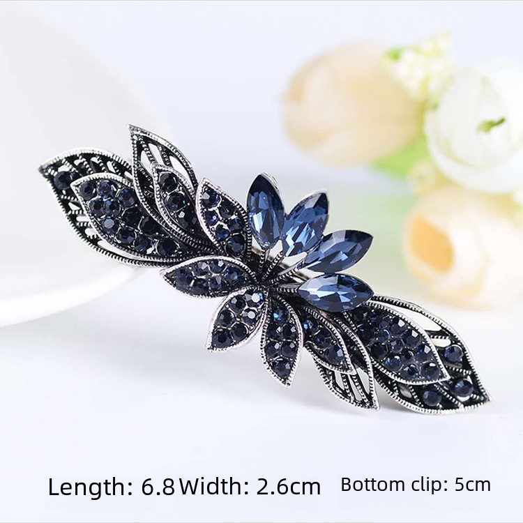 Versione coreana di forcina per capelli forcina per capelli antica con strass a molla clip laterale per donna clip per coda di cavallo clip superiore produttori all'ingrosso di forcine per capelli_voghion.com