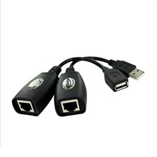 USB转RJ45延长线USB信号放大器 用网线连接(RJ45接口) 可达50米