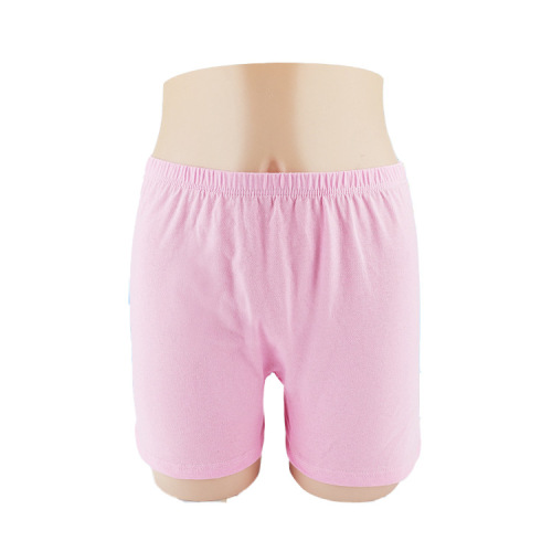 Middle-aged and elderly women's underwear cotton high-waist boxer briefs for the elderly solid color plus size loose breathable cotton mother's underwear