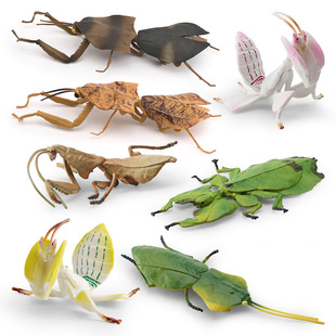 Cross-border simulation insect animal model Sishi leaf back dead leaf mantis giant leaf orchid mantis decorative ornaments