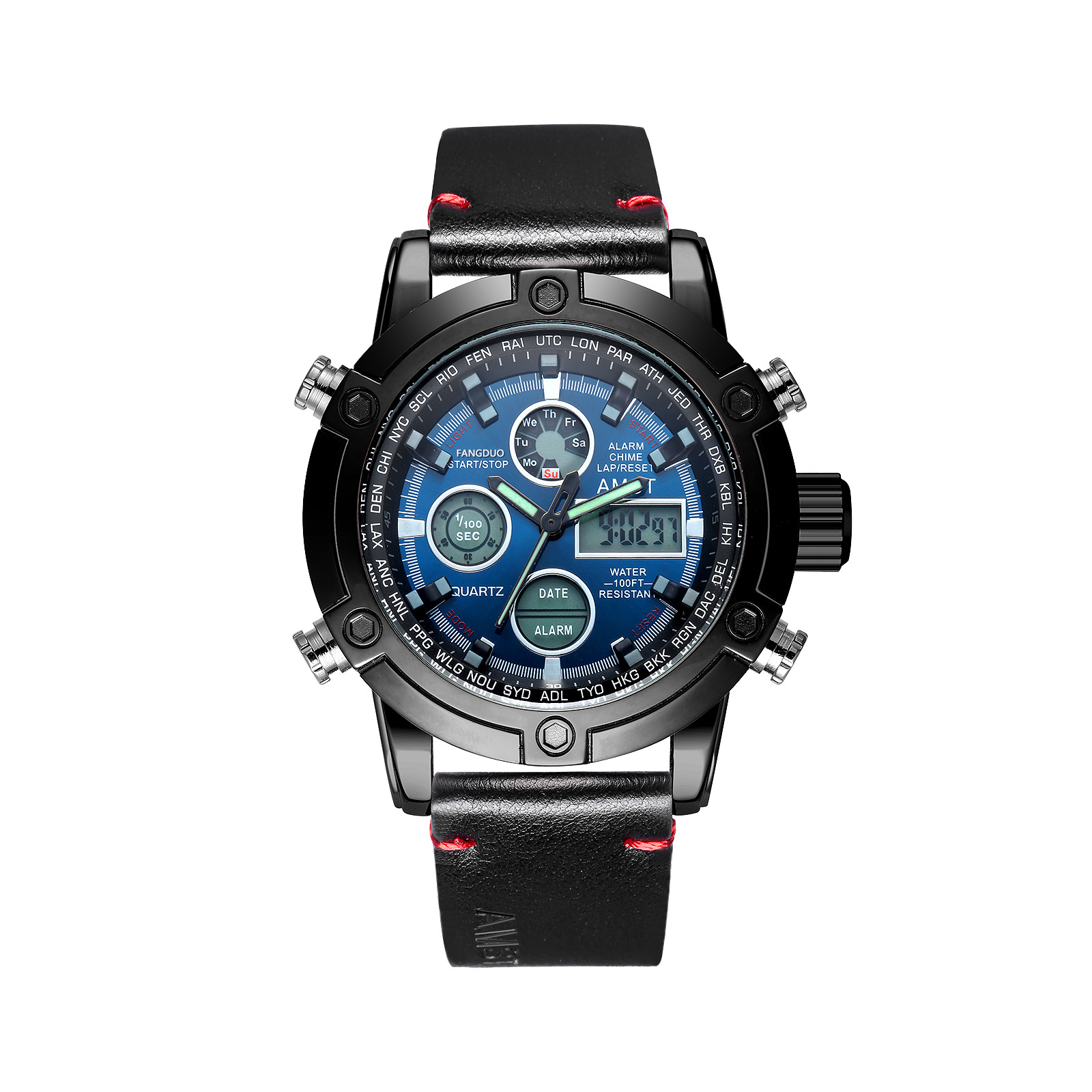 블랙 쉘 블루 표면 블랙 벨트