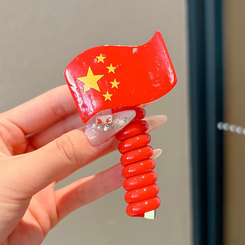 2025新款电话线发圈气质发绳女头绳编发神器不伤发复古宝宝泡泡辫|undefined