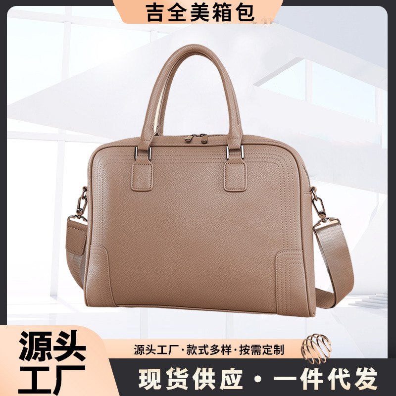 Transfronterizo nuevo bolso del ordenador portátil del negocio de gran capacidad de 13,3 pulgadas de la PU Maletín portátil a prueba de golpes de 16 pulgadas