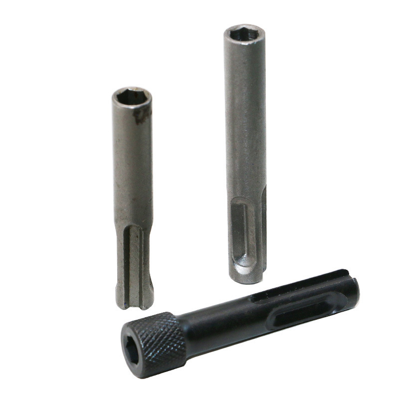 SDS柄电锤转换六角柄接杆（2坑2槽）冲击钻批头转接头工具