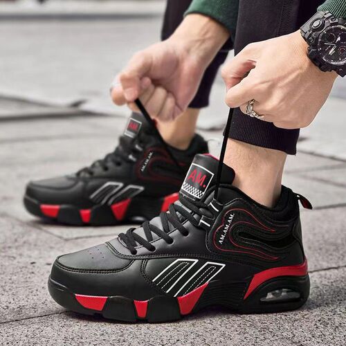  Spring Cross-border New Sports Shoes Plus Velvet Anti-Slip Casual Shoes Trendy Shoes Men's Travel Running Shoes Men