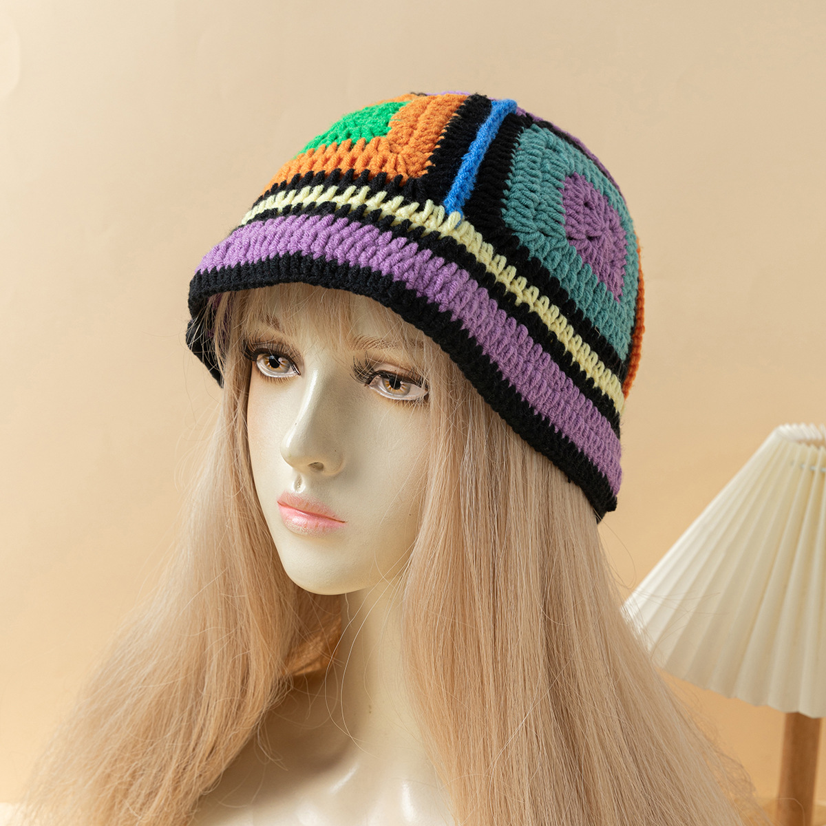 Mujeres Estilo Simple Estilo Clásico Bloque De Color Sin Alero Gorro De display picture 1