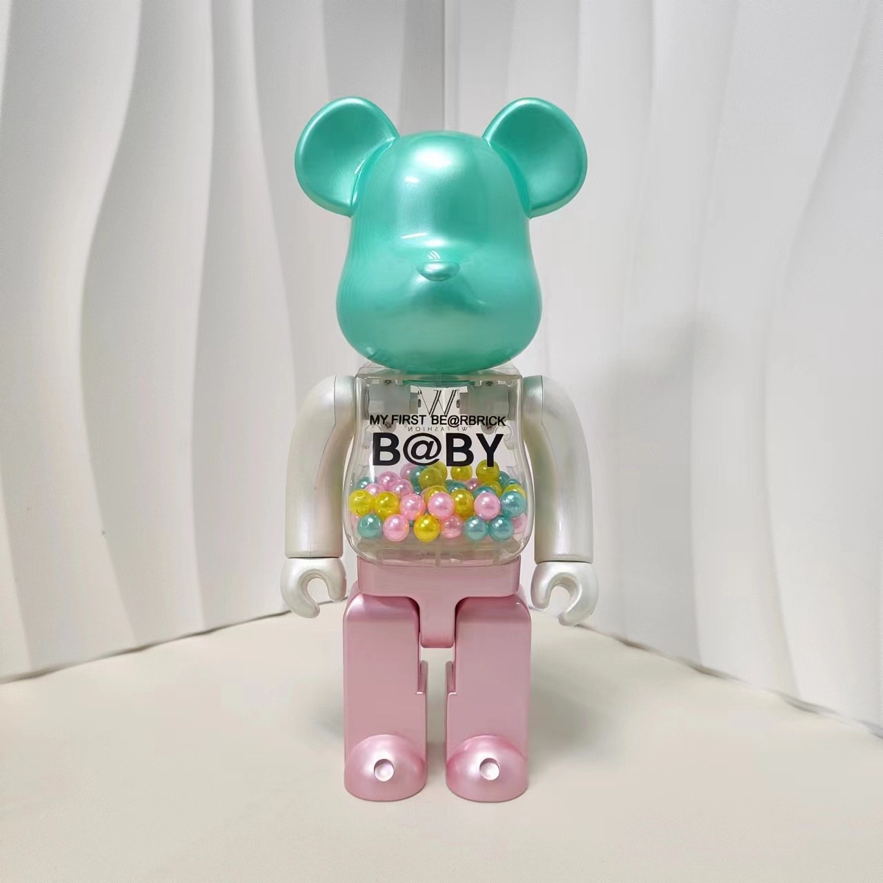 BEARBRICK400 % 100% 폭력적인 곰 장식품 진주 높은 색상 가치 럭셔리 패션 인형