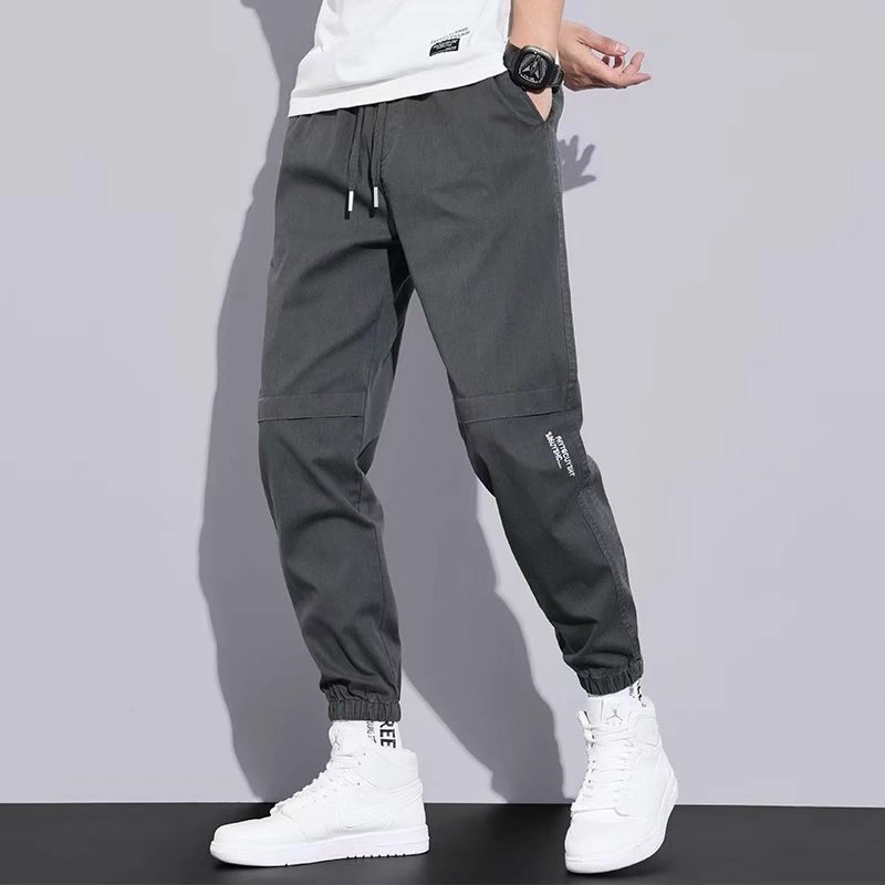 Japanese solid men's trousers, loose fit