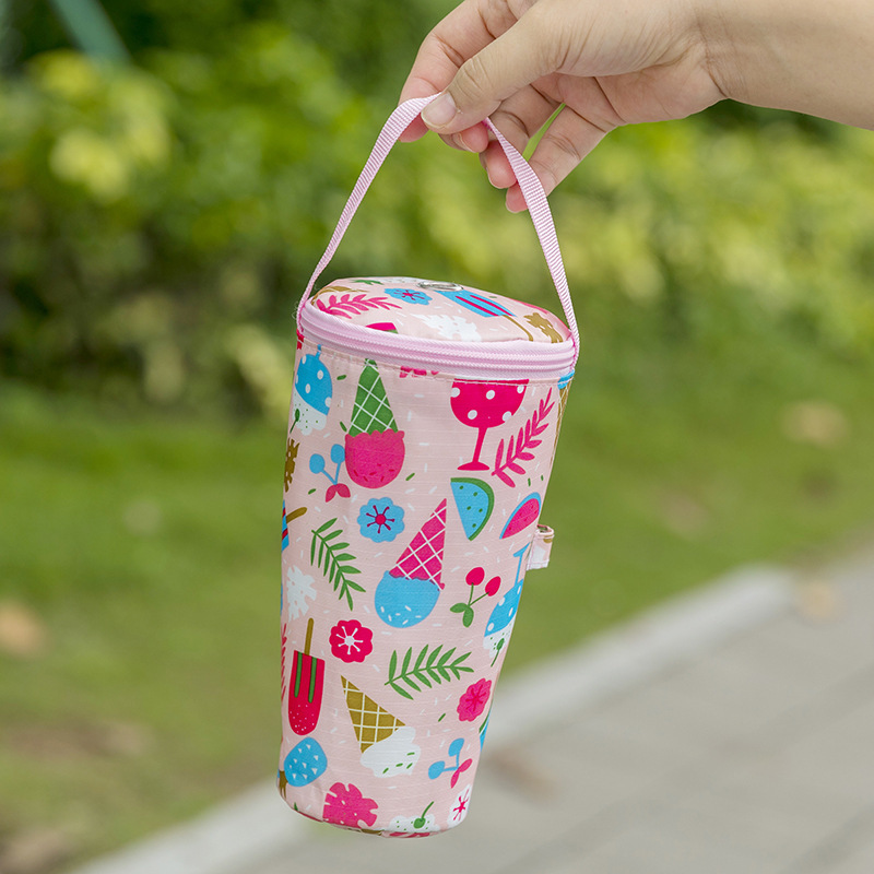 子供用ウォーターカップストラップネットバッグポータブル飲料ボトルストラップ屋外魔法瓶カップミルクティーカップカバークロスボディで持ち運べます|undefined