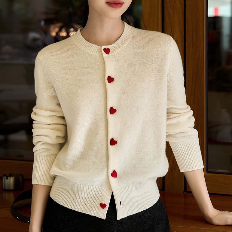 Italian Craft Organic Wool Wool Sweater Soft Knit Cardigan ZWN764420VG