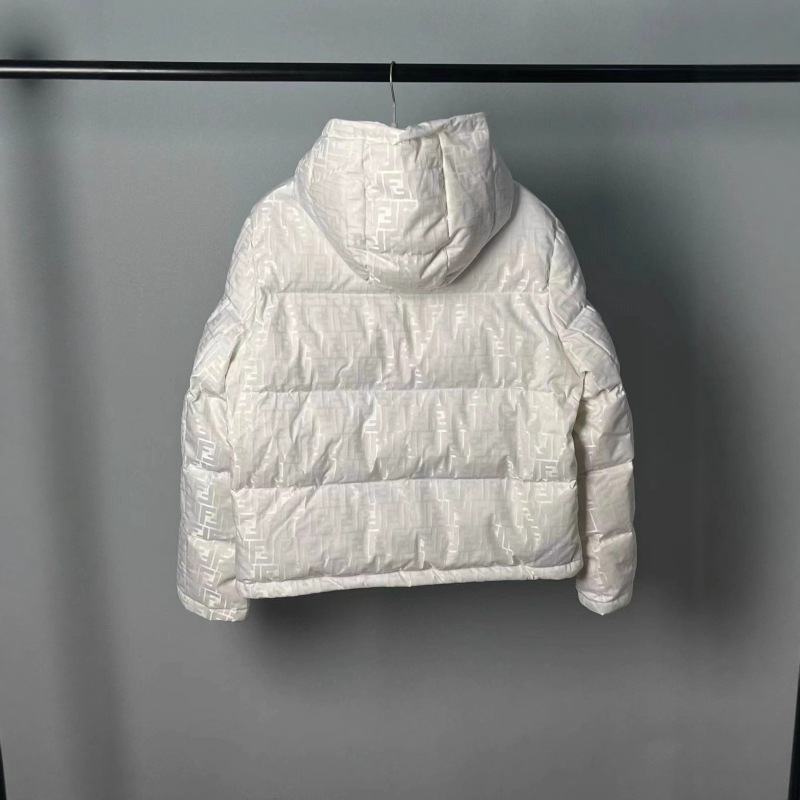90白鸭绒双F印花连帽男士冬季羽绒服外套men feather witner coat|undefined