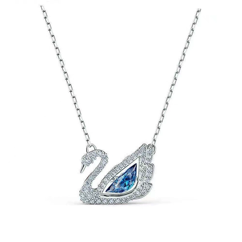 Swarovski, лебедь, ожерелье, подвижный кристаллический подвес, цепочка для ключей сумки, оптовый