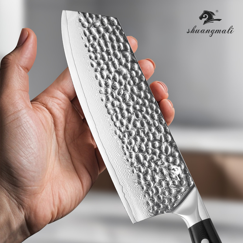 Cortador de cocina de acero Damasco VG10 de 67 capas Cortador de cocina de alta dureza Cortar carne en rodajas para el hogar Cortador de cocina pequeño y afilado