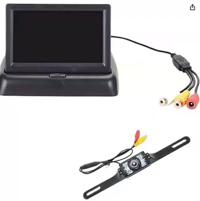 4.3-inch folding display car Car display - 43-inch-folding-long-license-plate-transmitter-cvbs