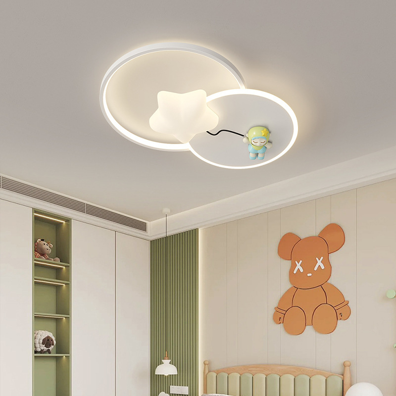 儿童房灯全光谱护眼气球灯现代简约男女孩卧室灯创意个性房间灯