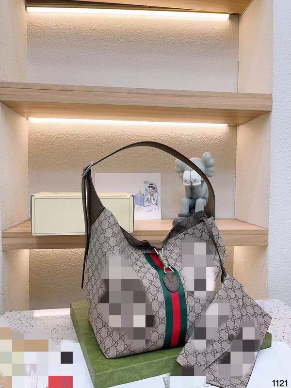 高品质G家新款Ophidia购物袋妈咪托特包单肩手提大包真皮牛皮|undefined