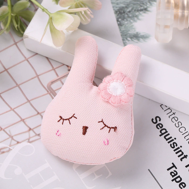 Мягкая игрушка, подвеска, кролик, сумка, обувь, украшения, симпатичная брошь с аксессуарами, цветочный стиль
