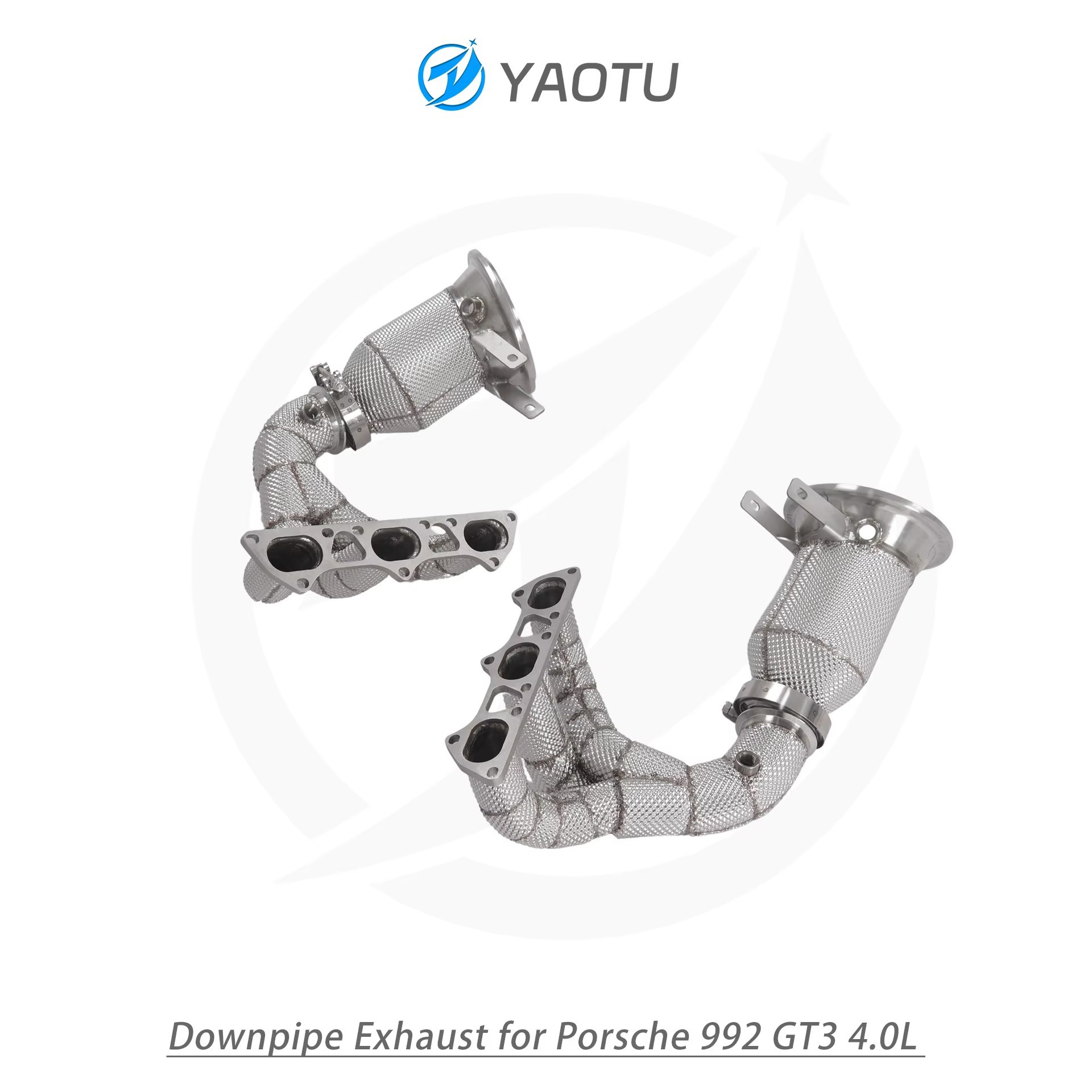 Suitable for Porsche 992 GT3 4.0L (without OPF) with three-way catalytic converter and heat insulation layer