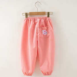 儿童秋冬裤宝宝裤单春秋外穿女童宽松卡通休闲裤男童运动束脚裤