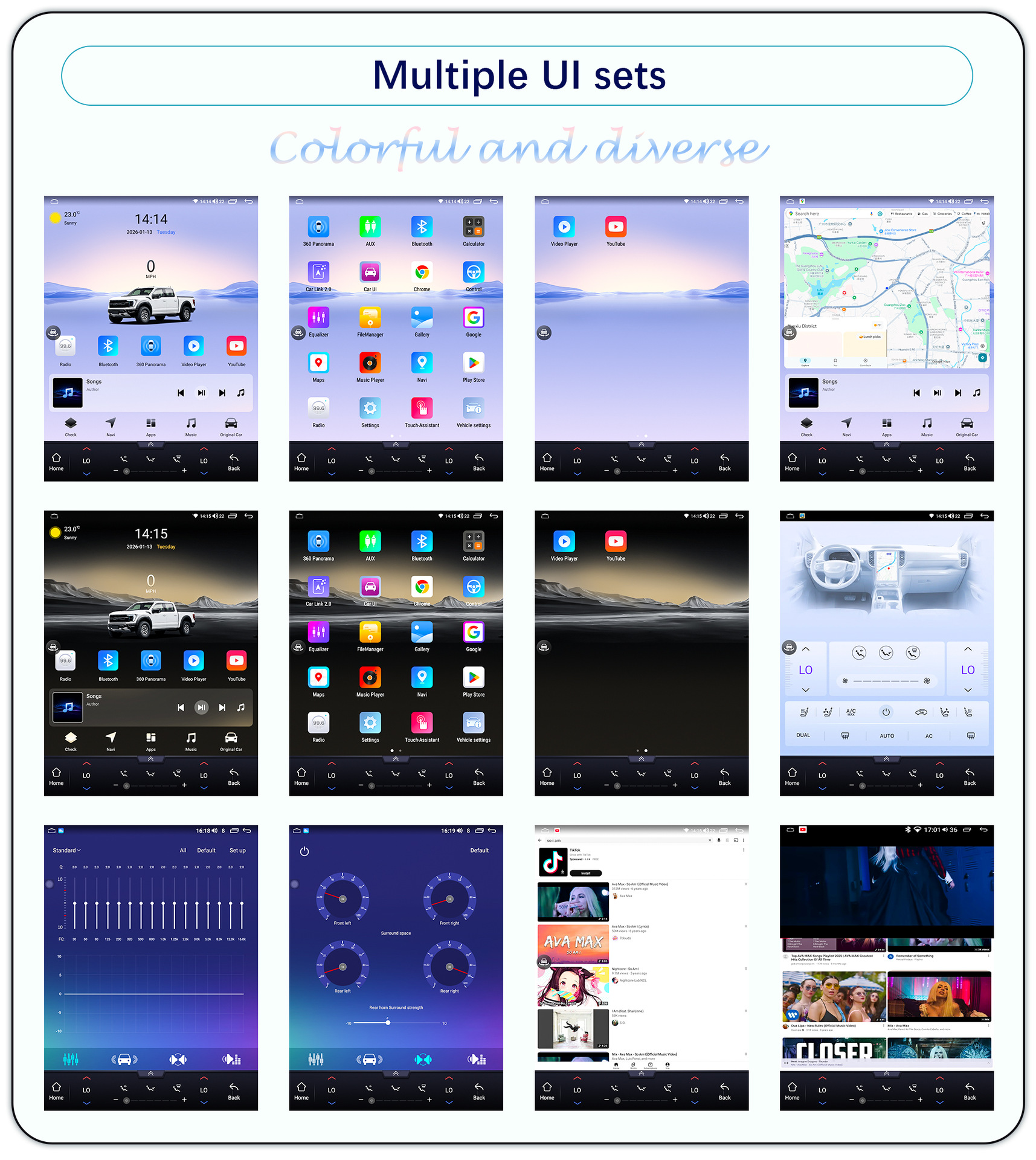 Suitable for 12.1-Inch 19-23 Model Ford Ranger Android Vertical Screen Carplay Navigation 360 Panoramic All-In-One Machine