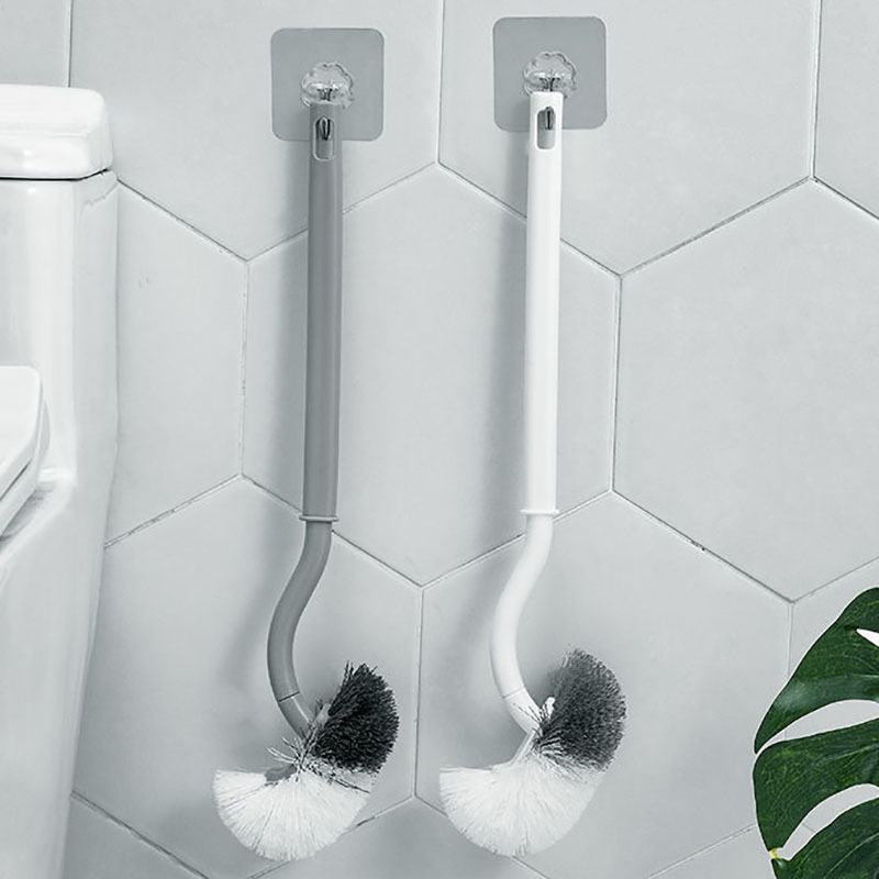 No Dead Angle Elbow Toilet Brush, Wall-Mounted Toilet Cleaning Brush, Plastic Toilet Brush, Toilet Bowl Brush, Toilet Cleaning Brush No Dead Angle Elbow Toilet Brush, Wall-Mounted Toilet Cleaning Brush, Plastic Toilet Brush, Toilet Bowl Brush, Toilet Cleaning Brush