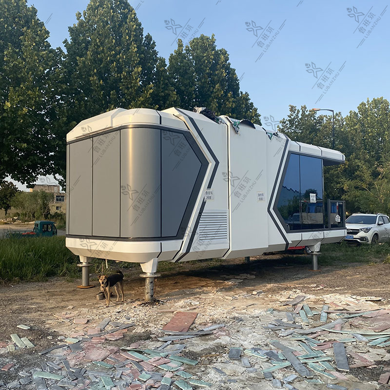 Nuevo al aire libre interactivo cultural turismo contenedor Homestay inteligente estructura de acero tema Homestay paisaje cabaña