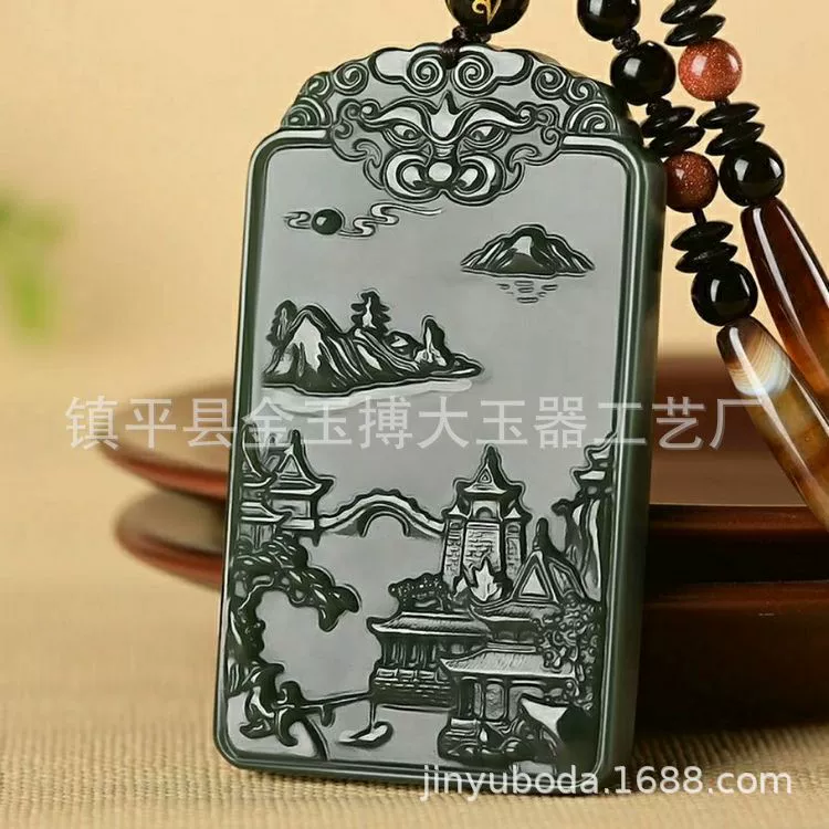Sansui, pendant jade, wholesale
