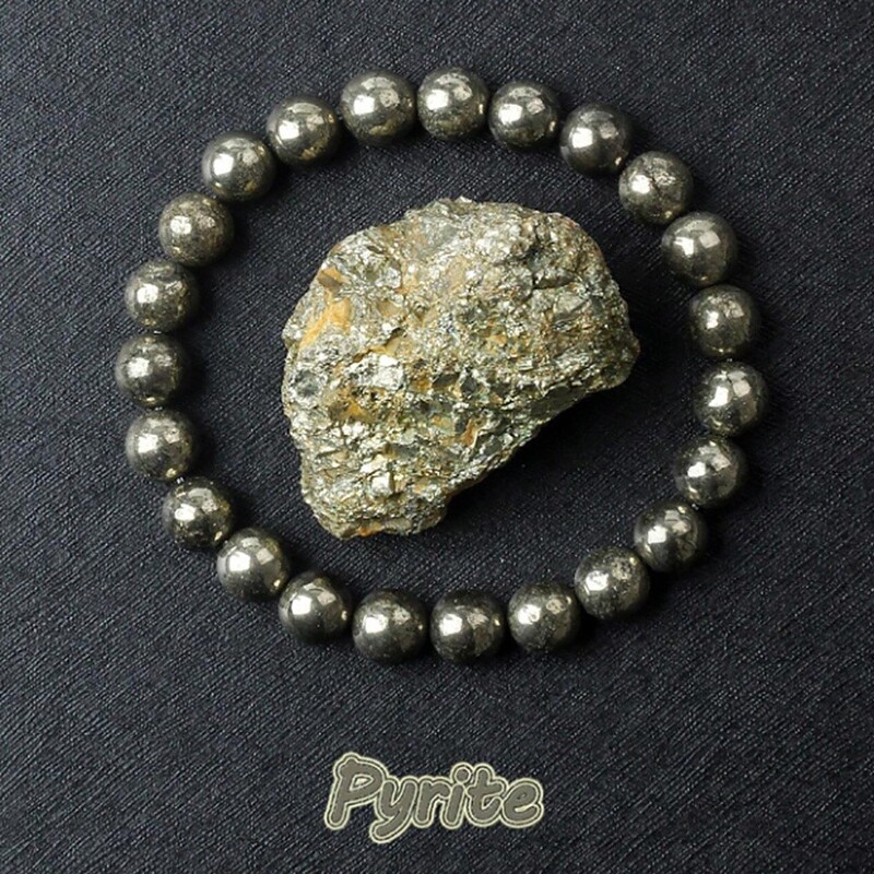 Amazon's Popular Natural Pyrite Bracelet Women's Handmade Beaded Temu Amazon Natural Bracelet Beaded Bracelet