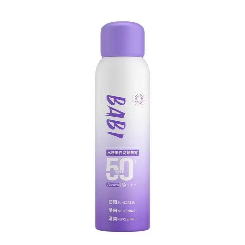 BABI防晒喷雾美白持妆高倍舒缓防紫外线防水防汗防晒霜SPF50W直播|undefined