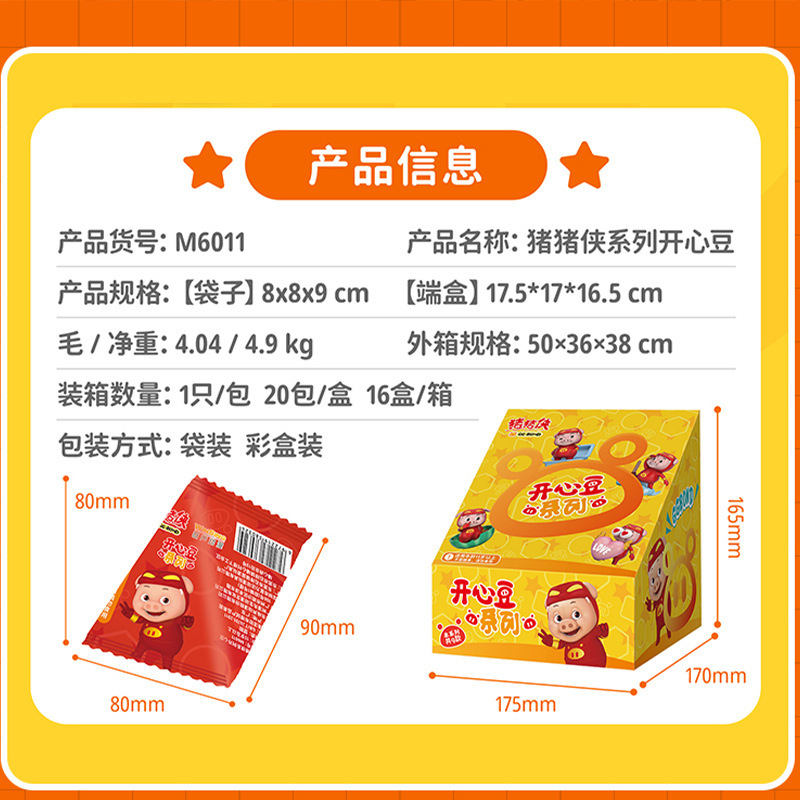 猪猪侠开心豆系列盲盒第1弹飞飞猪手办男孩饭饭猪摆件女孩潮玩|undefined