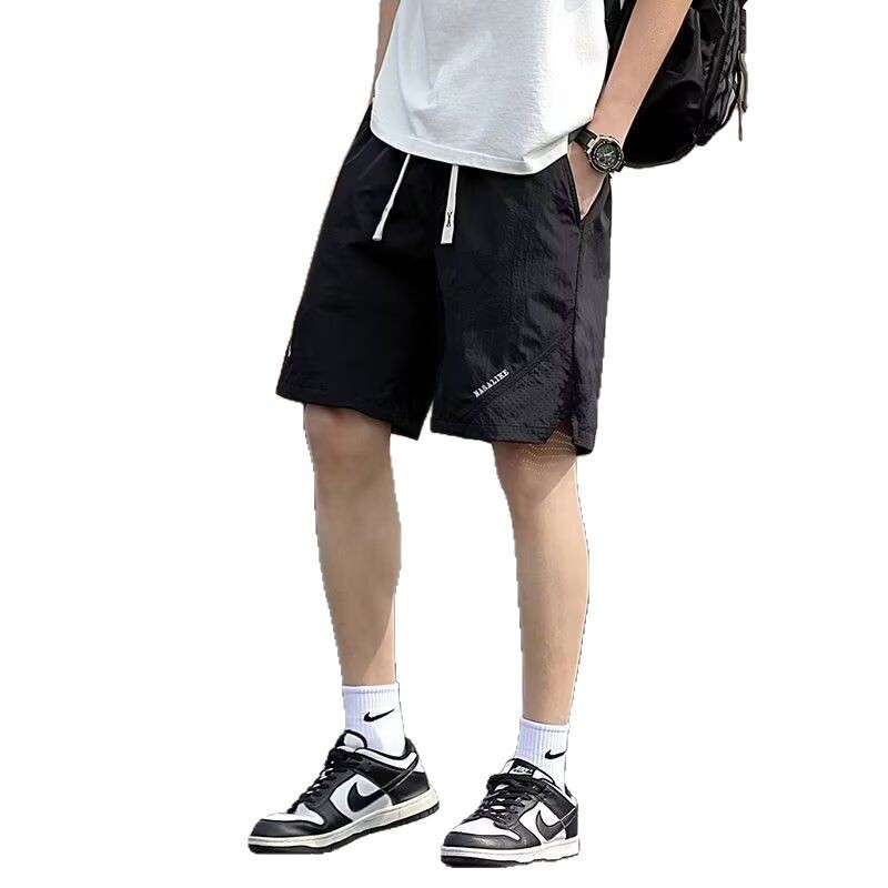 Lote transfronterizo de montaña para jóvenes al aire libre pantalones cortos de nailon delgados y ligeros de secado rápido, pliegues funcionales, textura, pantalones de cinco puntos, verano masculino