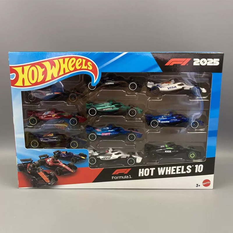 Mattel Formula Jgf58 Formula Racing Car F1 Ferrari Five-Pack Alloy Mini Car Model Ten-Pack