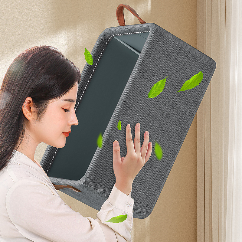 Caja organizadora para ropa y pantalones, diseño plegable, ideal para armario o cambio de temporada, compartimentos prácticos