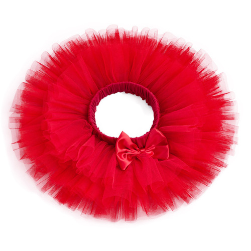 Factory direct sales girls' stylish skirt solid color six-layer mesh princess skirt baby skirt baby tutu skirt