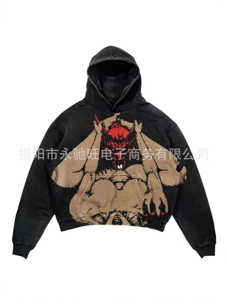 Худи Trend Hoody, хип‑хоп осенний свитшот, чёрный, размеры S–XXXXL
