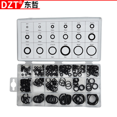 Factory direct sales of multiple specifications black O-ring rubber seal small hardware set set