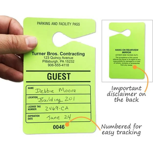 PARKING PERMIT门挂牌_2023701