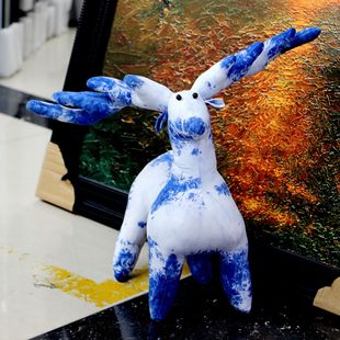 Yunnan ethnic style blue tie-dye animal cat dinosaur whale cloud pendant ornaments wholesale