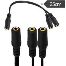 ST3.5延长线一分二 DC3.5母母线音频延长线1分2DC3.5母对2DC3.5母